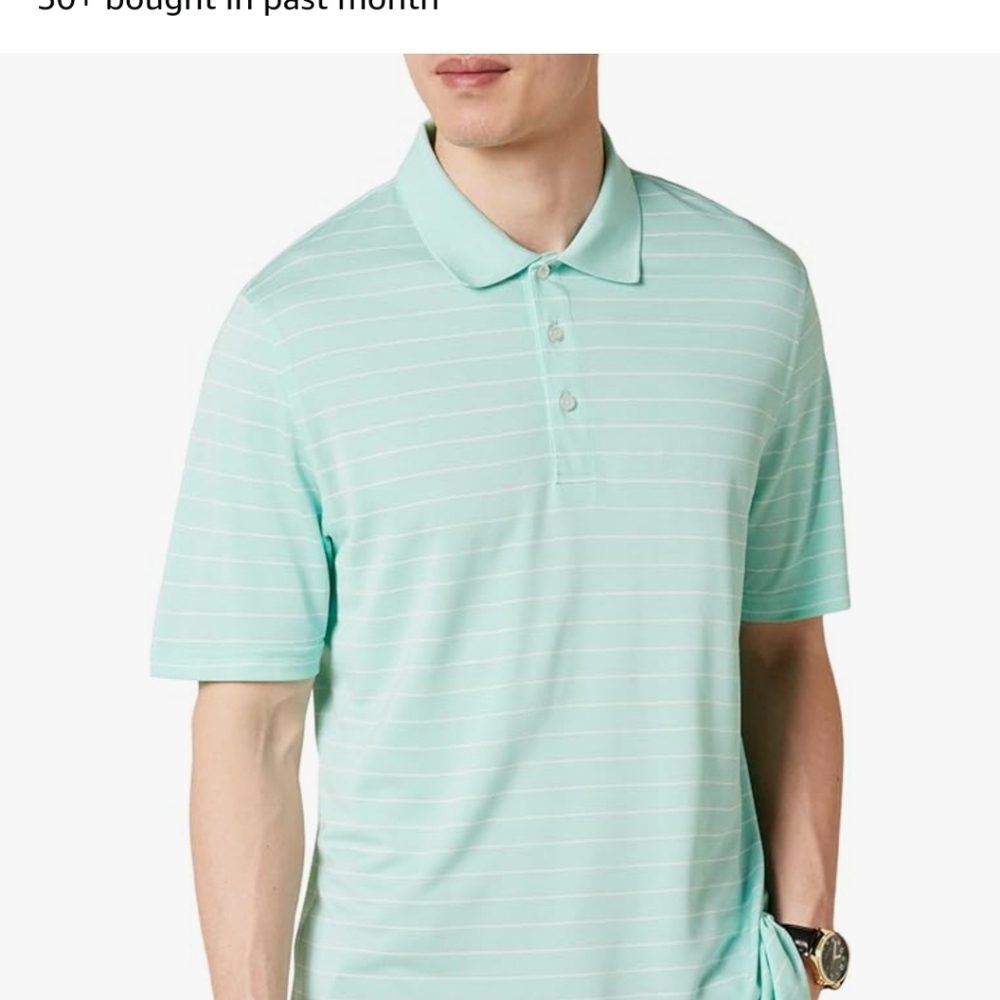 NWT Amazon Essentials Men's Regular-Fit Quick-Dry Golf Polo Shirt